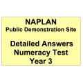 NAPLAN Demo Answers Numeracy Year 3